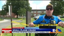 Small Plane Makes Crash Landing at High School Baseball Field