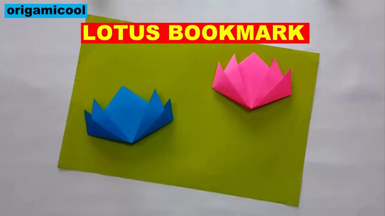 LOTUS BOOKMARK ORIGAMICOOL | ORIGAMI LOTUS BOOKMARK | ORIGAMICOOL | EASY TUTORIALS | HOW TO MAKE PAPER LOTUS BOOKMARK | LOTUS BOOKMARK ORIGAMI | TUTORIAL FACIL | COMO HACER UN ORIGAMI MARCA PAGINAS LOTUS