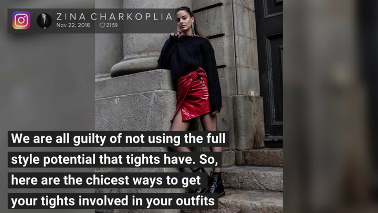 How To Wear Tights Like a Fashion Icon