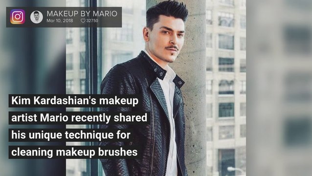 Kim Kardashian's Makeup Artist Has The Best Tip for Cleaning Makeup Brushes Brushes