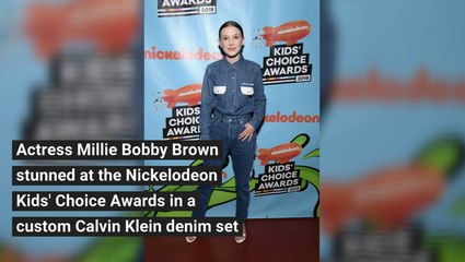 Kids' Choice Awards Millie Bobby Brown Honors Parkland Victims With Her Shirt