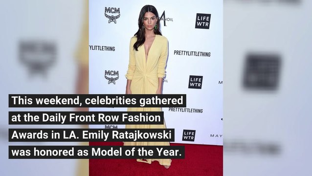 Emily Ratajkowski Stuns in Pale Yellow Gown