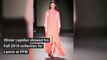 Lanvin Fall 2018 Collection at PFW
