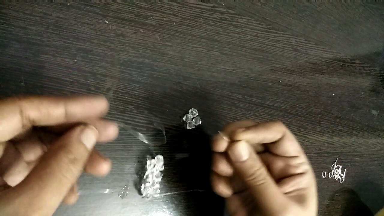 How to make beautiful crystal beads earrings in just 5 minutes