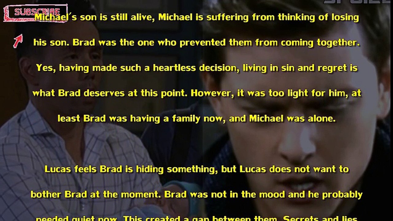 Brad regretted seeing Michael suffer after his son's death General Hospital Spoilers