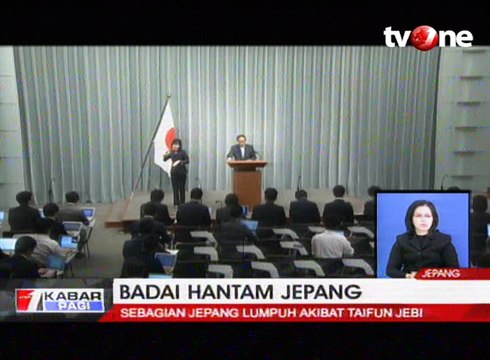Detik-detik Badai Jebi Hantam Jepang, 11 Orang Tewas