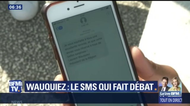 Un SMS de Laurent Wauquiez aux lycéens d’Auvergne Rhône-Alpes fait polémique