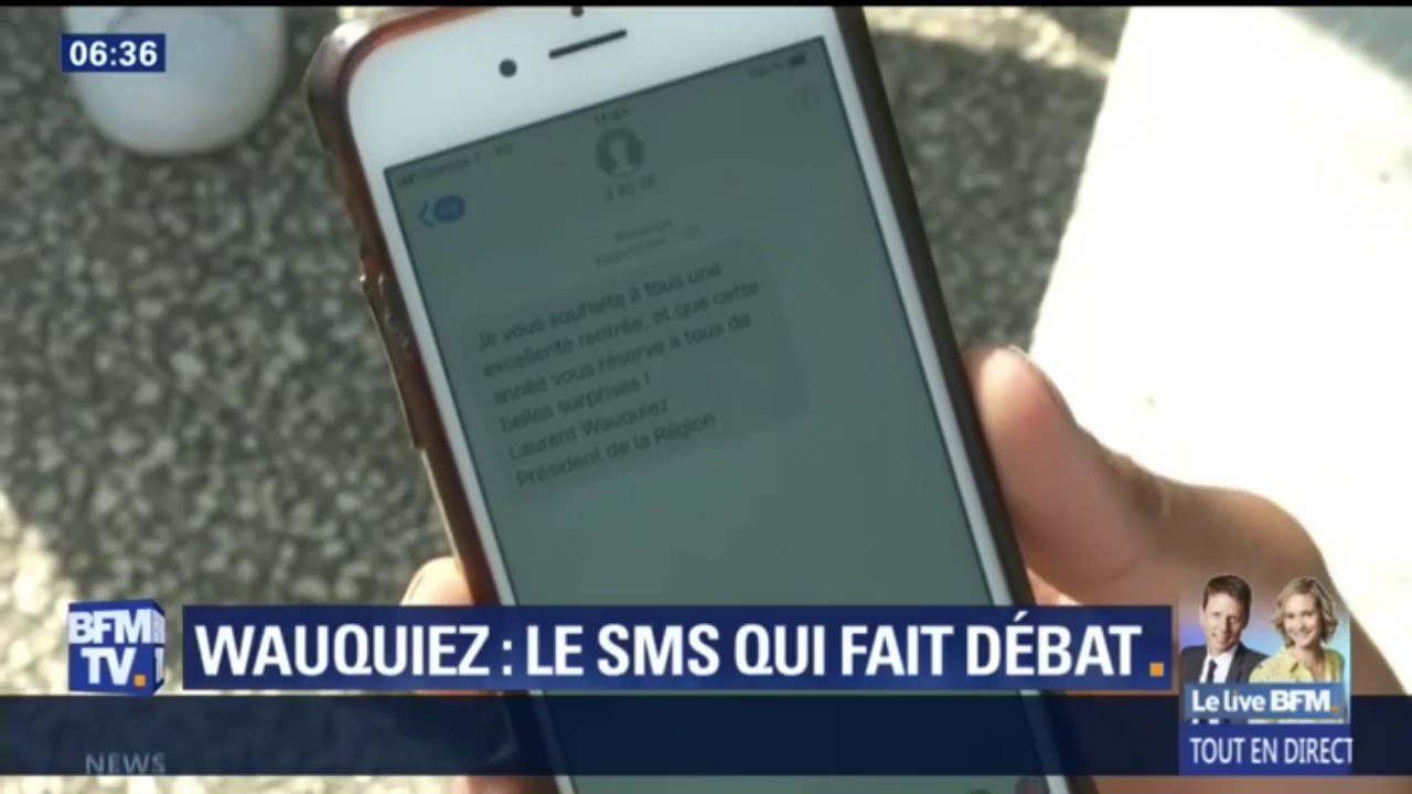 Un SMS de Laurent Wauquiez aux lycéens d’Auvergne Rhône-Alpes fait polémique