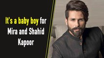 It's a baby boy for Mira and Shahid Kapoor