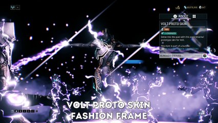 Warframe : Volt Proto Skin - Fashion Frame (Volt Deluxe Skin)