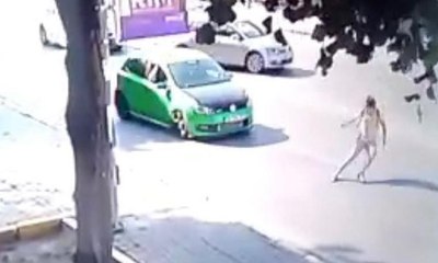 Öğretmenin inanılmaz kurtuluşu kamerada