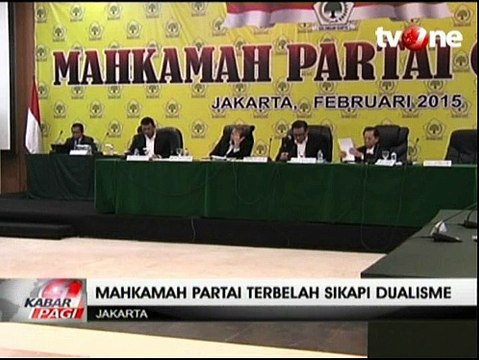 4 Anggota Mahkamah Partai Golkar Tak Capai Sepakat