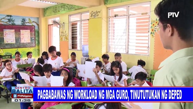 Pagbabawas ng workload ng mga guro, tinututukan ng DepEd