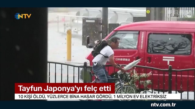 Jebi tayfunu Japonya'yı felç etti (Son 25 yılın en şiddetli tayfunu)