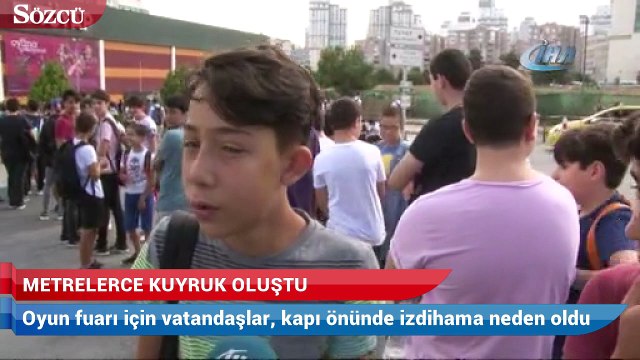 TÜYAP’ta oyun fuarı için metrelerce kuyruk oluştu