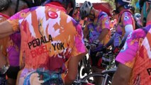 Bisiklet tutkunları 'pedalda engel yok' sloganı ile 450 kilometre pedal çevirecek