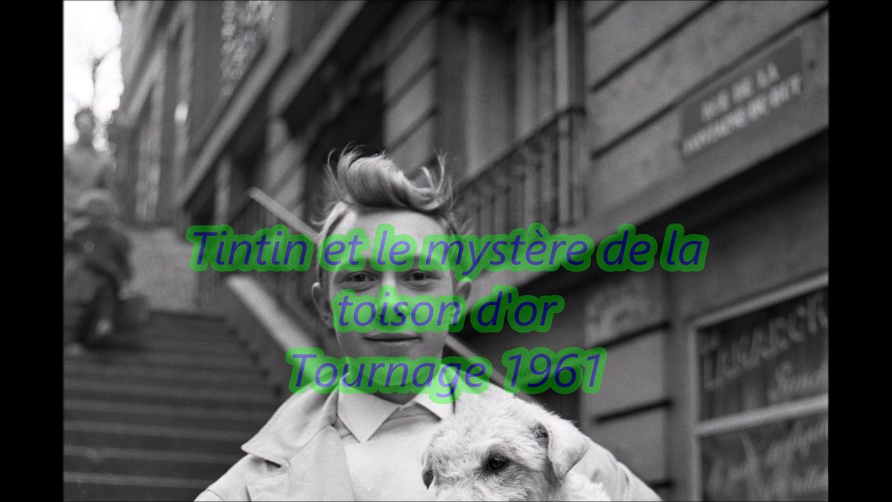 Tintin tournage en 1961.