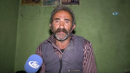 Evsiz yaşlı adam yardım bekliyor