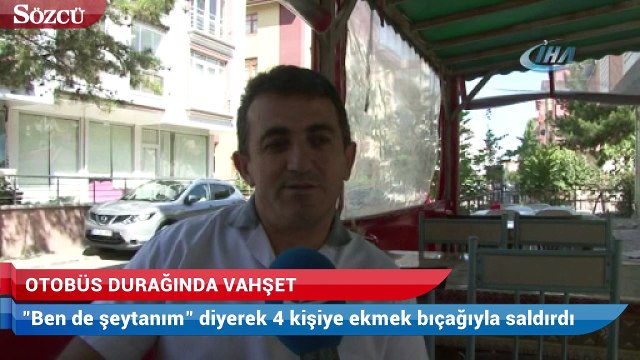 Otobüs durağında dehşet! İki kişiyi bıçakla öldürdü