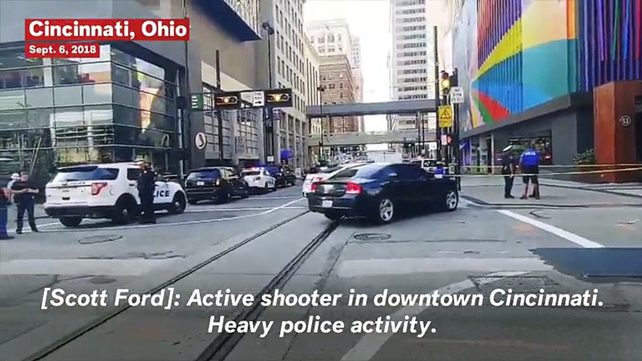 Police Respond To Reports Of An Active Shooter In Downtown Cincinnati