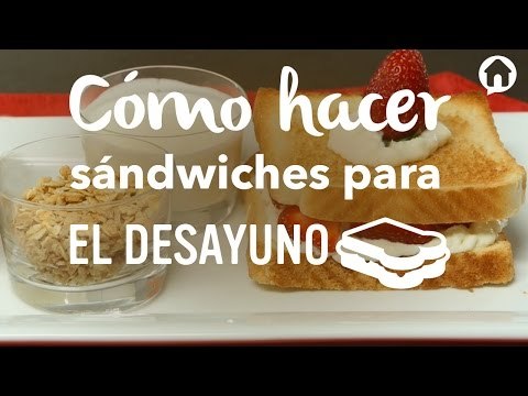 Cómo hacer un sándwich para el desayuno | How to make a breakfast sandwich | Kiwilimón