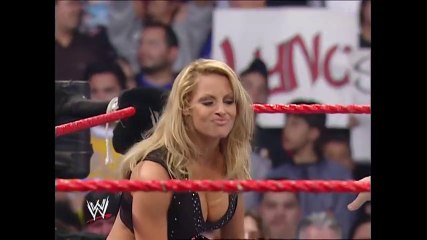 Trish Stratus Does Some Serious Kicks to Lita's Leg by wwe entertainment
