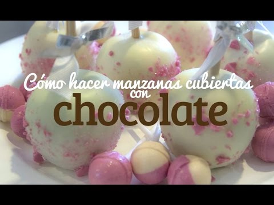 Manzanas de chocolate