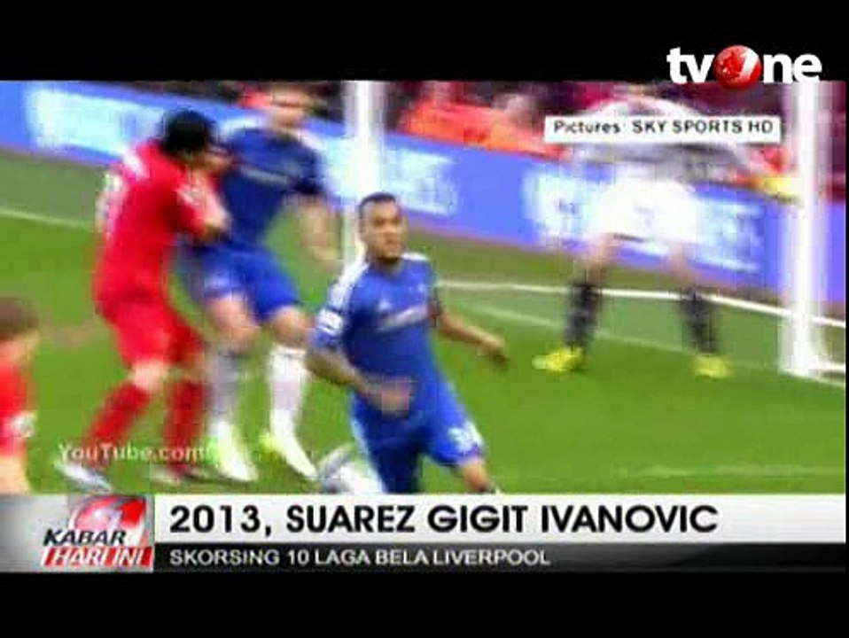 Daftar 'Gigitan Maut' Luis Suarez