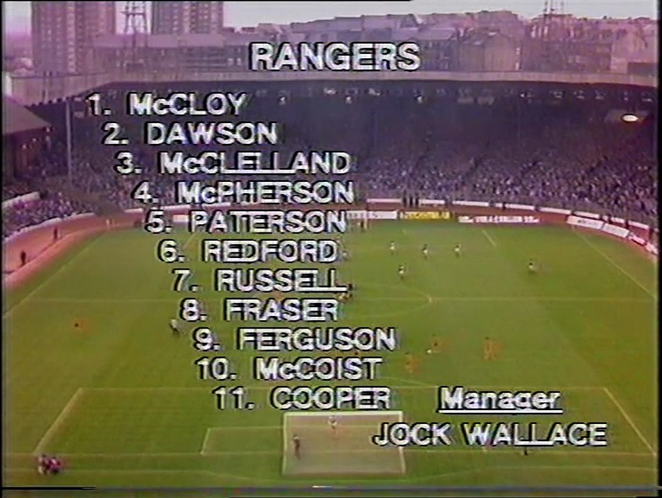 28/10/1984 - Dundee United v Rangers - Scottish League Cup Final - Full Match (1st Half)