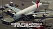 Un avión de Emirates pasa varias horas en cuarentena en Nueva York tras caer enfermos varios pasajeros