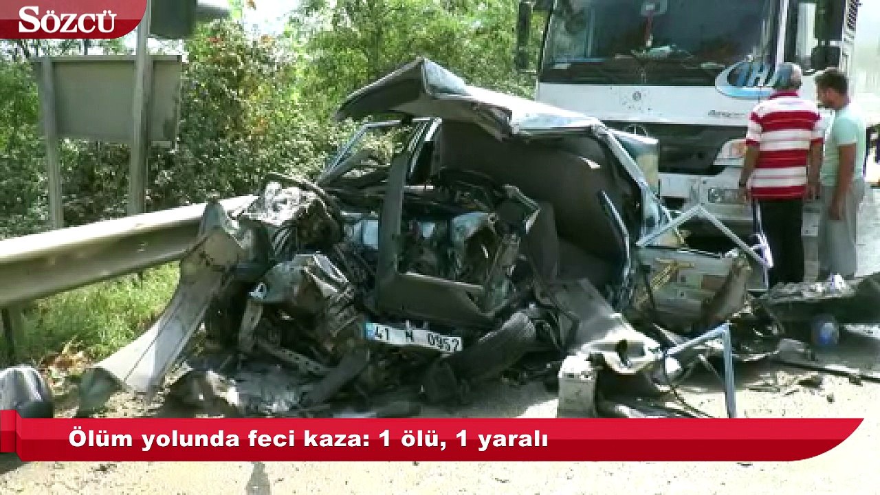 Ölüm yolunda feci kaza