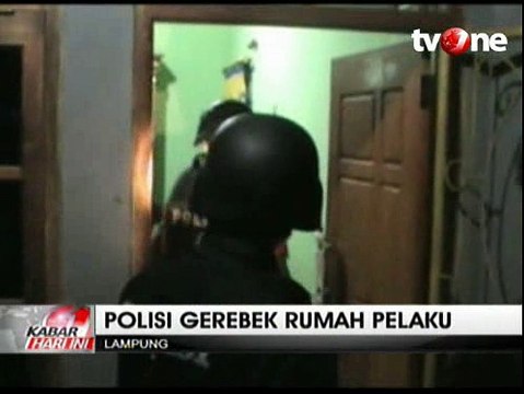 Polisi Gerebek Rumah Begal Motor di Lampung