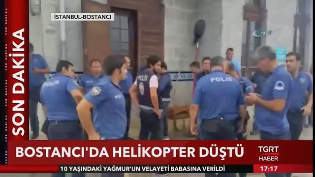 Bostancı'da Helikopter Düştü!