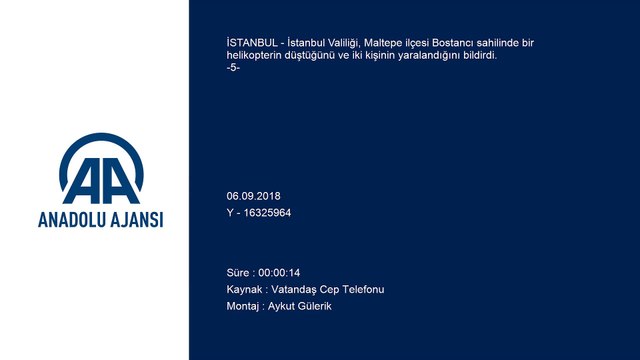 Helikopter kazası - Yaralıların ambulansa taşınması ve hastane girişi (5) - İSTANBUL