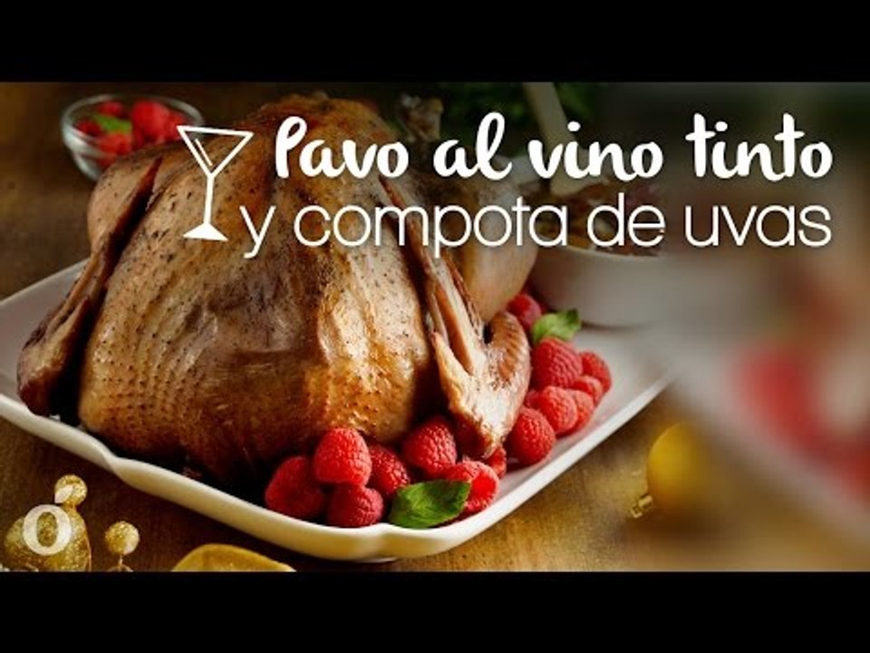 Pavo al Vino Tinto y Compota de Uvas