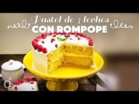 Pastel de 3 Leches con Rompope