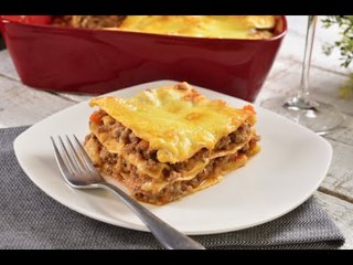 Lasaña con Salsa Boloñesa