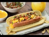 Hot Dog con Nachos con Queso