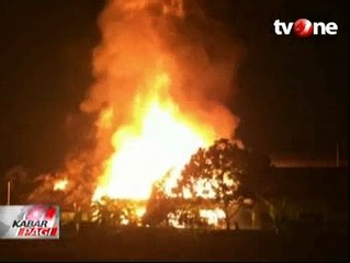 Kebakaran Hebat Melanda Pesantren dan Sekolah di Tangerang
