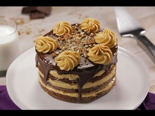 Pastel de Chocolate con Cremoso Betún de CARAMELO