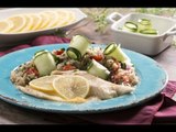 Pescado al Limón con Quínoa y Perejil | Filete de Pescado con Tabule de Quinoa