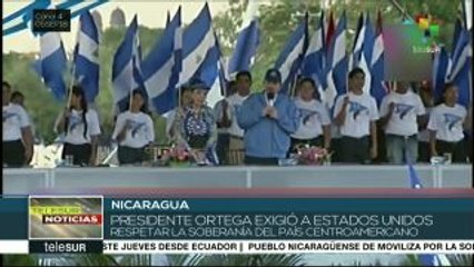 Presidente Ortega insta a EE.UU. respetar a Nicaragua
