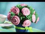 Cómo Hacer Cupcakes de Chocolate con Betún de Queso Crema en Forma de Rosa