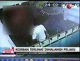 Detik-detik  Aksi Begal Motor di Tangerang Terekam CCTV