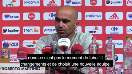 Roberto Martinez : "A moi de mettre les joueurs en concurrence​"