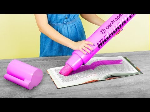 6 MATERIAIS ESCOLARES GIGANTES vs MINIATURAS DIY / PEGADINHAS PARA FAZER NA ESCOLA!