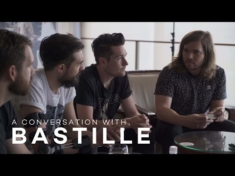 Bastille gets interviewed while playing old-school card game Snap