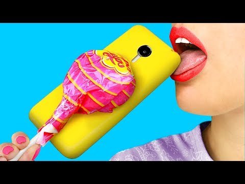 8 DIY CAPINHAS DE CELULAR COMESTÍVEIS / PEGADINHAS COMESTÍVEIS
