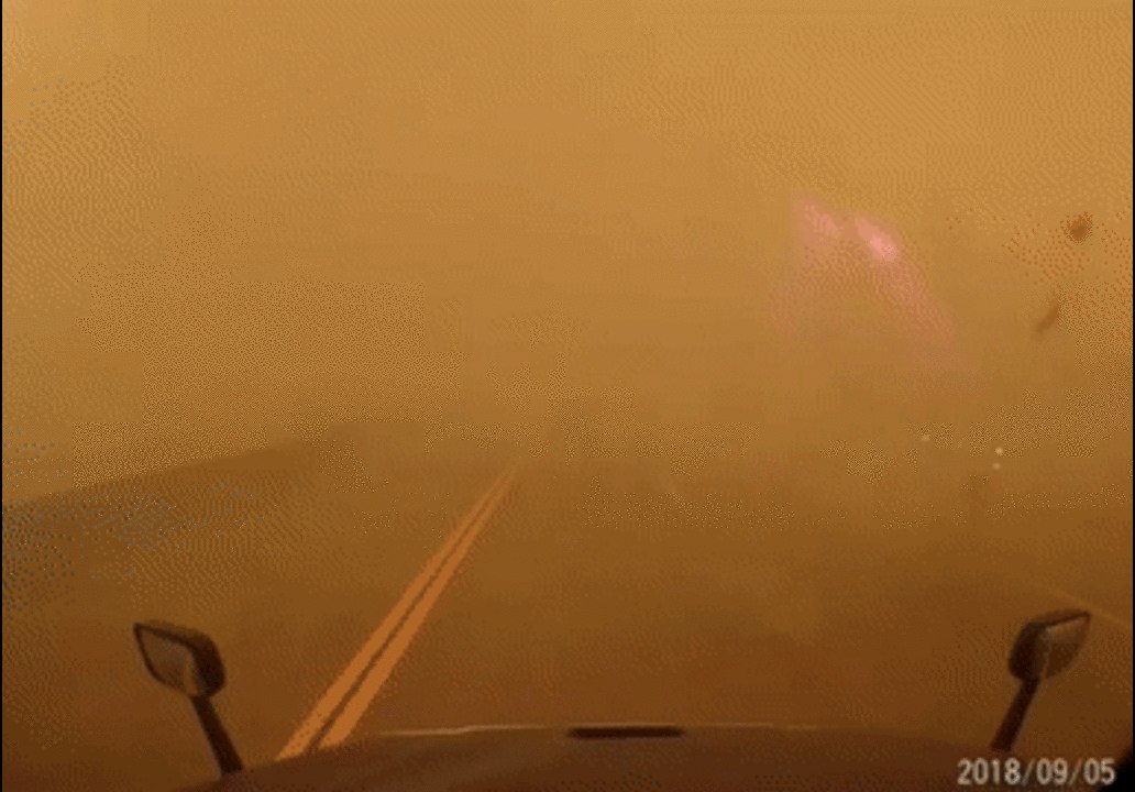 Trucker Takes Harrowing Drive Through Delta Fire