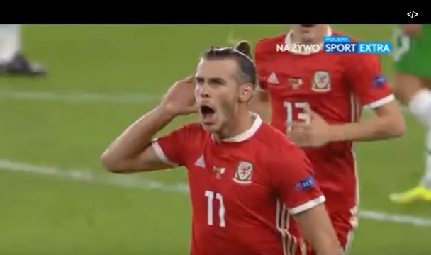 Bale Super Shot Goal (2:0) Wales - Ireland